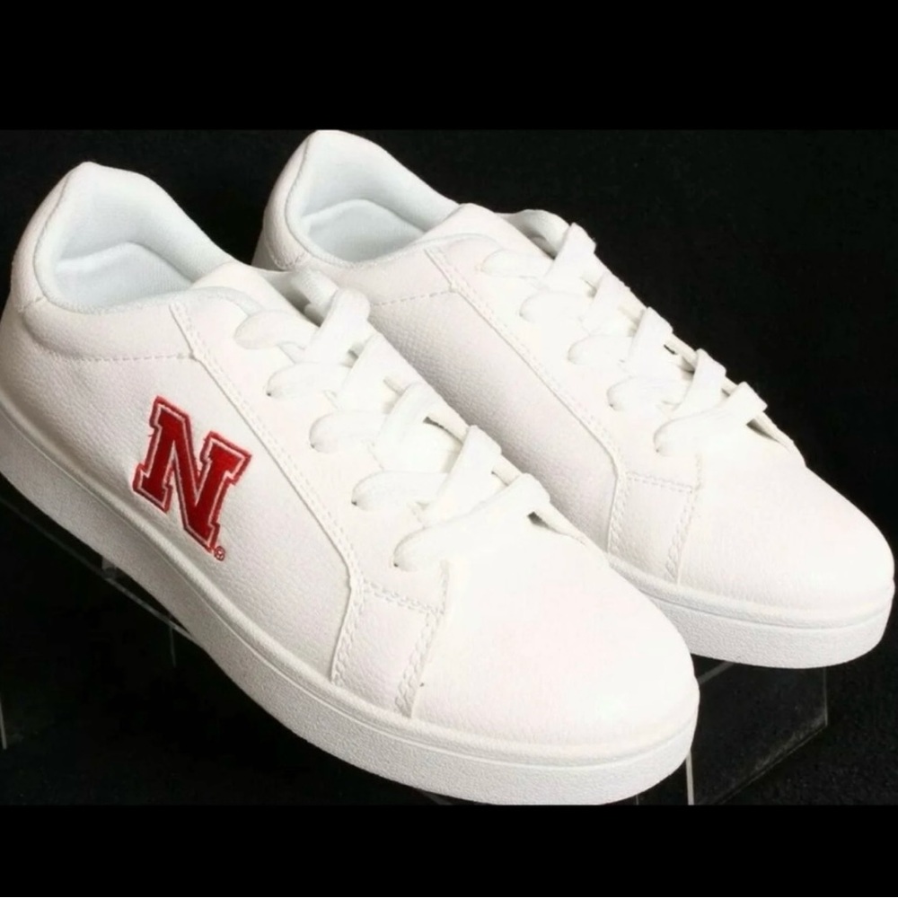 Nebraska Cornhuskers White Sneakers